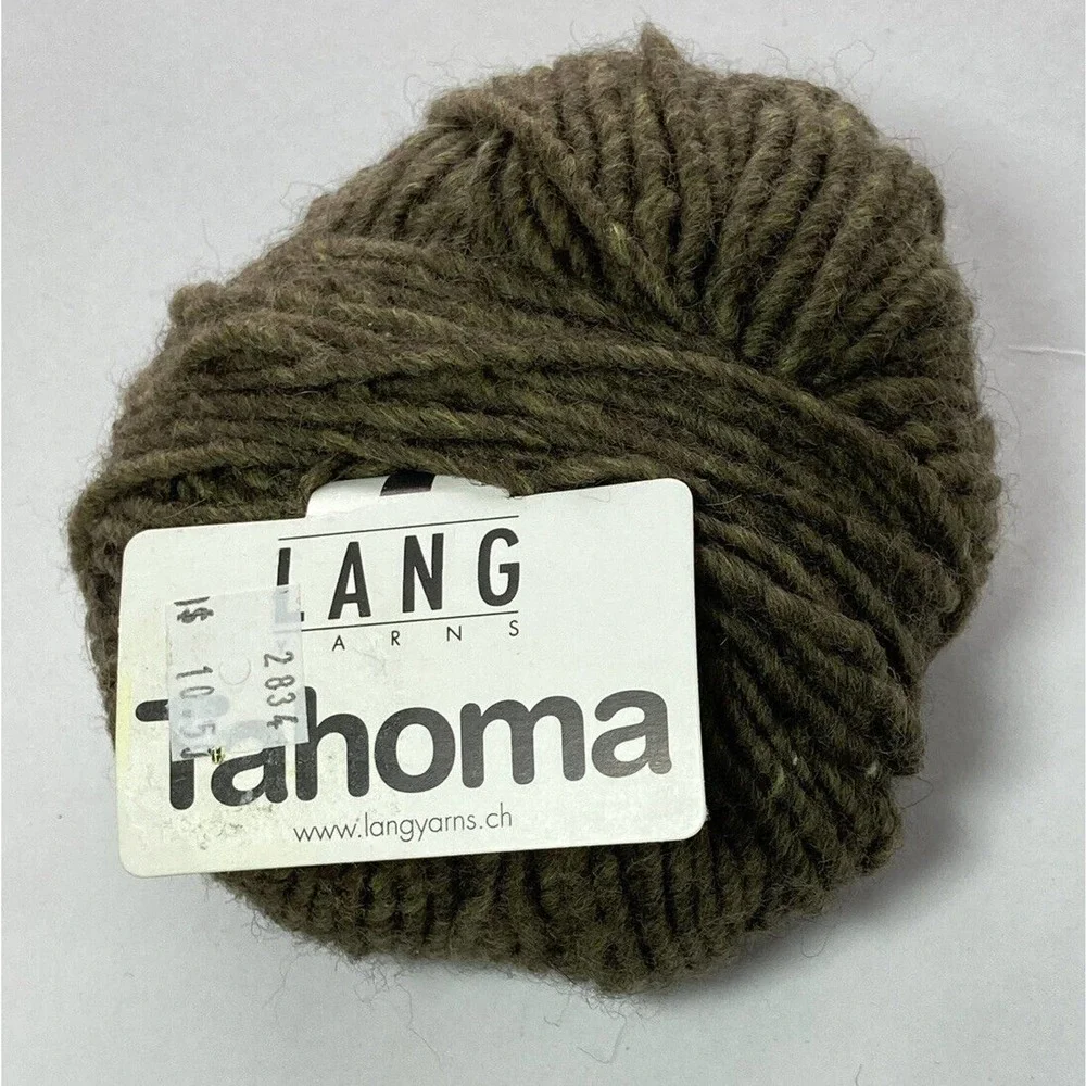 Lang Yarns Tahona 50% Merino 25% Alpaca 25% Acrylic‎ Yarn Ball #98 green 50g 74m